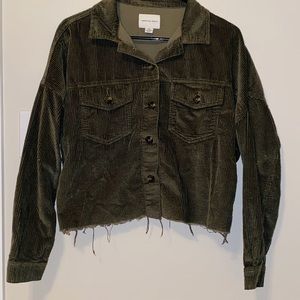 Cropped corduroy jacket